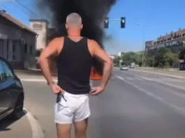 BG: Čuveni košarkaš spasio vozača iz zapaljenog vozila